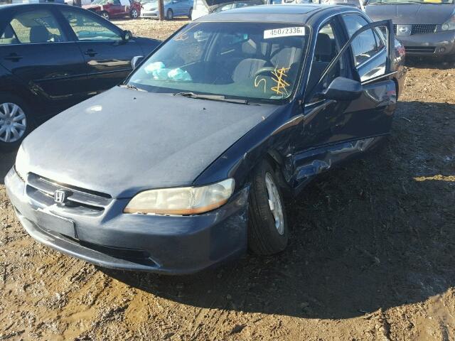 1HGCG5653YA128586 - 2000 HONDA ACCORD EX BLUE photo 2