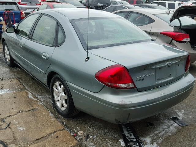 1FAFP56U27A162445 - 2007 FORD TAURUS SEL TEAL photo 3