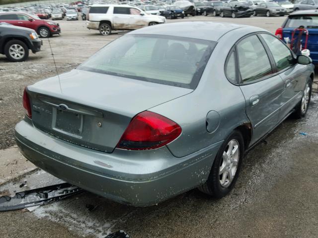 1FAFP56U27A162445 - 2007 FORD TAURUS SEL TEAL photo 4