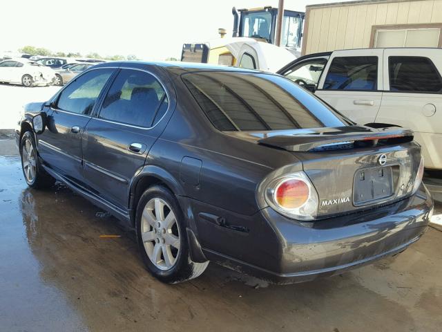 JN1DA31D32T445662 - 2002 NISSAN MAXIMA GLE GRAY photo 3