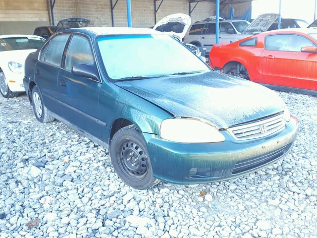 1HGEJ6670XL056394 - 1999 HONDA CIVIC LX GREEN photo 1