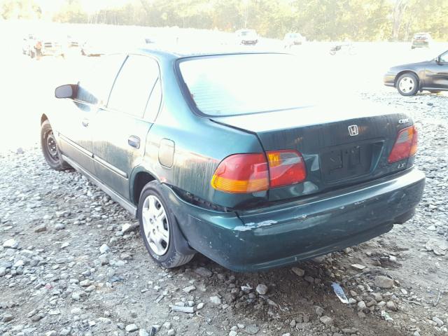 1HGEJ6670XL056394 - 1999 HONDA CIVIC LX GREEN photo 3