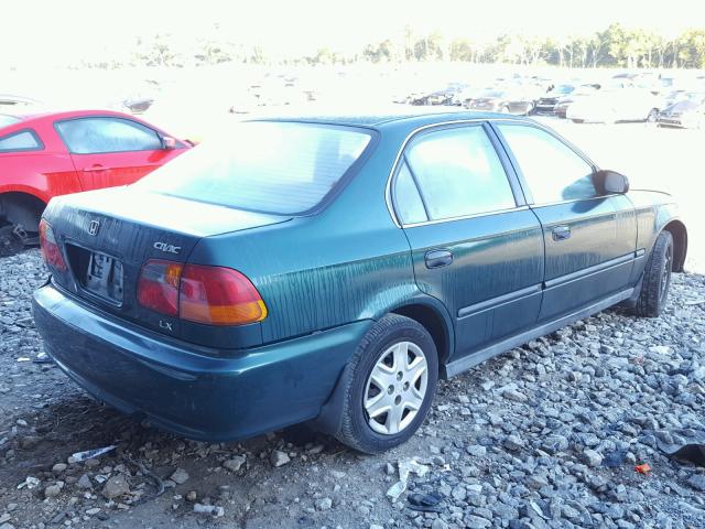 1HGEJ6670XL056394 - 1999 HONDA CIVIC LX GREEN photo 4