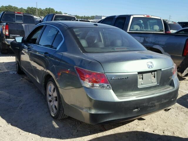 1HGCP26868A036011 - 2008 HONDA ACCORD EXL GREEN photo 3