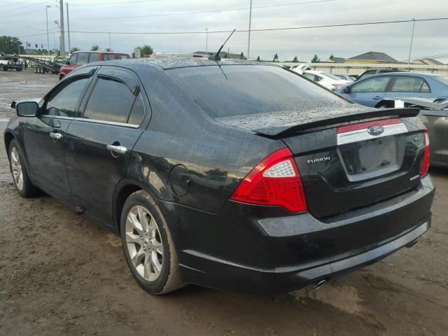 3FAHP0JG7BR125578 - 2011 FORD FUSION BLACK photo 3