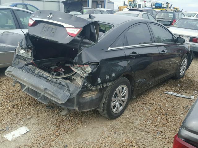 5NPEB4AC2BH052543 - 2011 HYUNDAI SONATA GLS BLACK photo 4