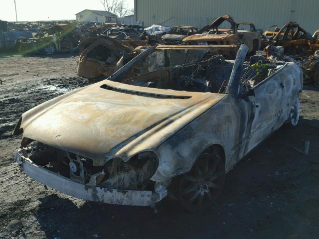 WDBTK56G77T086732 - 2007 MERCEDES-BENZ CLK 350 BURN photo 2