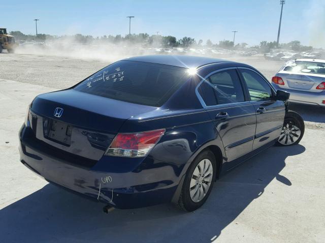 1HGCP26378A024597 - 2008 HONDA ACCORD BLUE photo 4