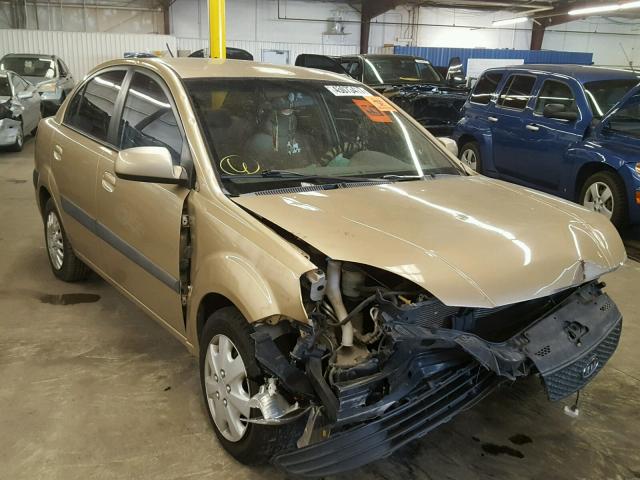 KNADE123X66077946 - 2006 KIA RIO BROWN photo 1