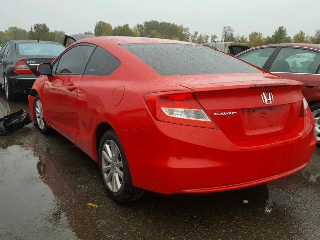 2HGFG3B85CH550628 - 2012 HONDA CIVIC RED photo 3