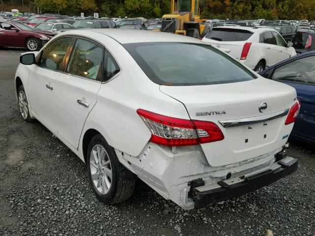 3N1AB7APXEY274874 - 2014 NISSAN SENTRA S WHITE photo 3