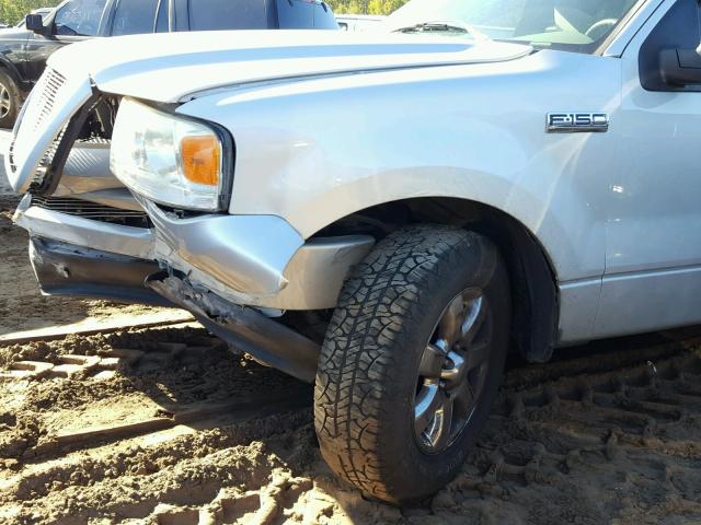 1FTRF12246NA94065 - 2006 FORD F150 SILVER photo 9