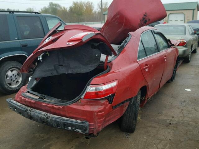 4T4BE46K99R119294 - 2009 TOYOTA CAMRY BASE RED photo 4