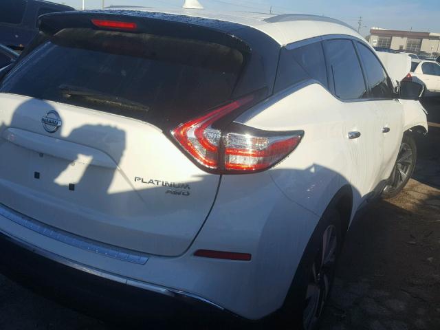 5N1AZ2MH0HN162114 - 2017 NISSAN MURANO S WHITE photo 4