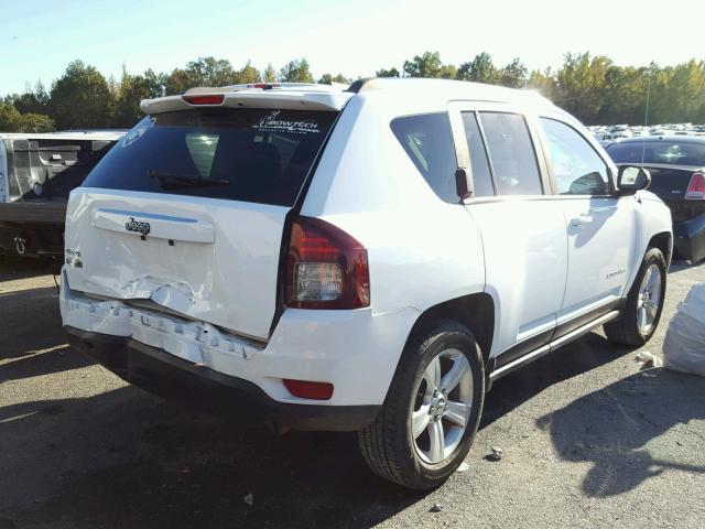 1C4NJDBB9ED623304 - 2014 JEEP COMPASS SP WHITE photo 4