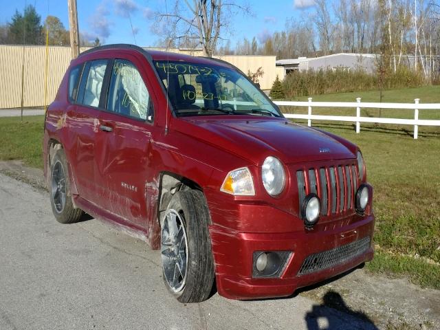 1J8FF47W78D504696 - 2008 JEEP COMPASS SP RED photo 1