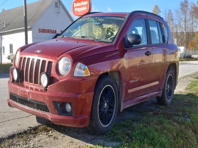 1J8FF47W78D504696 - 2008 JEEP COMPASS SP RED photo 2