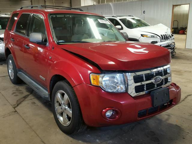 1FMCU93108KB52429 - 2008 FORD ESCAPE XLT RED photo 1