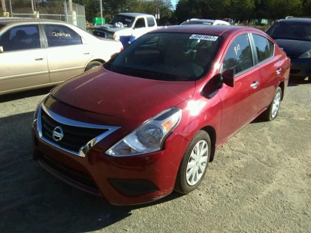 3N1CN7AP0FL953373 - 2015 NISSAN VERSA S RED photo 2