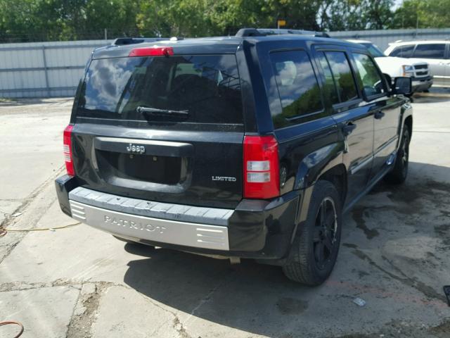 1J4FT48B09D154769 - 2009 JEEP PATRIOT LI BLACK photo 4