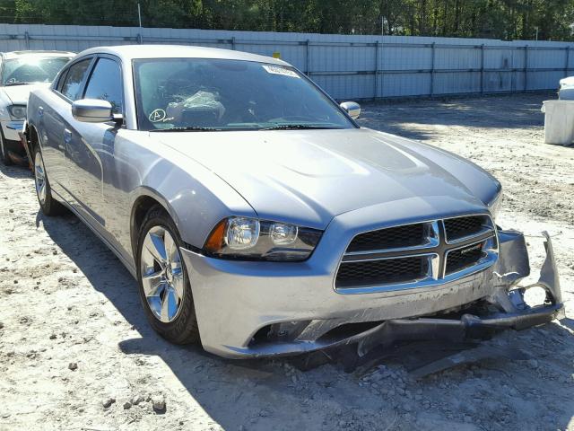 2C3CDXBG7EH315017 - 2014 DODGE CHARGER SILVER photo 1