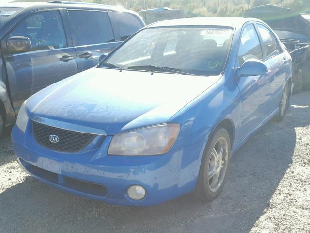 KNAFE122865248554 - 2006 KIA NEW SPECTR BLUE photo 2