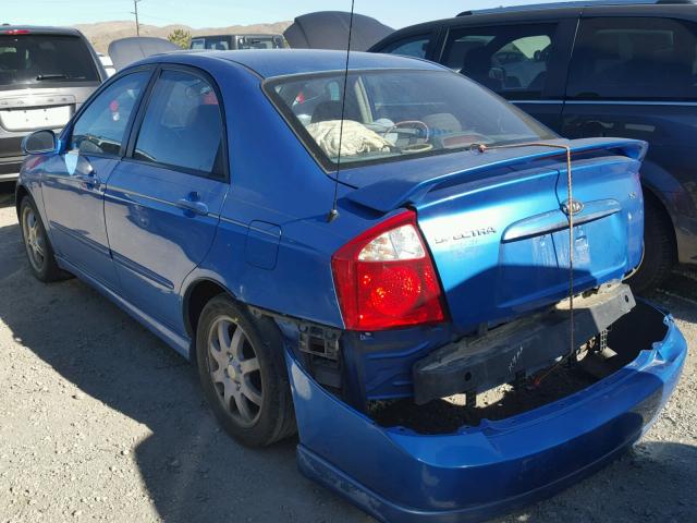 KNAFE122865248554 - 2006 KIA NEW SPECTR BLUE photo 3