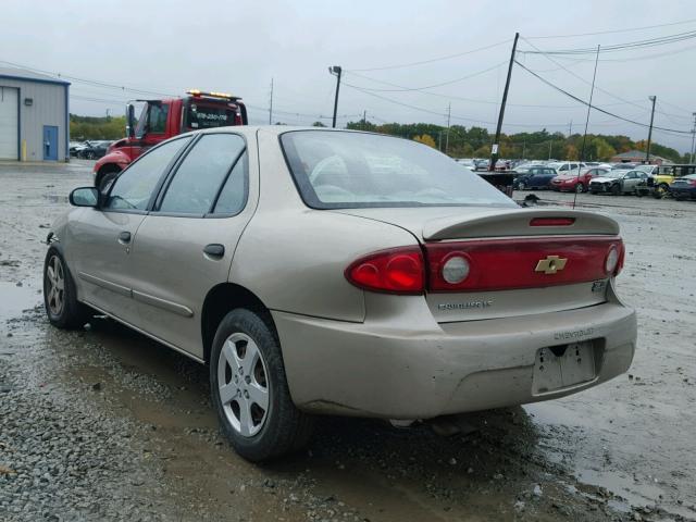 1G1JF52F847229548 - 2004 CHEVROLET CAVALIER L BEIGE photo 3