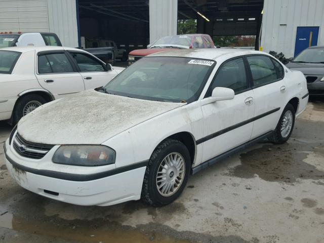 2G1WF55E9Y9100618 - 2000 CHEVROLET IMPALA WHITE photo 2