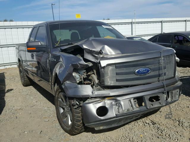 1FTEX1C81AFB81570 - 2010 FORD F150 SUPER GRAY photo 1