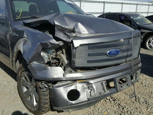 1FTEX1C81AFB81570 - 2010 FORD F150 SUPER GRAY photo 9