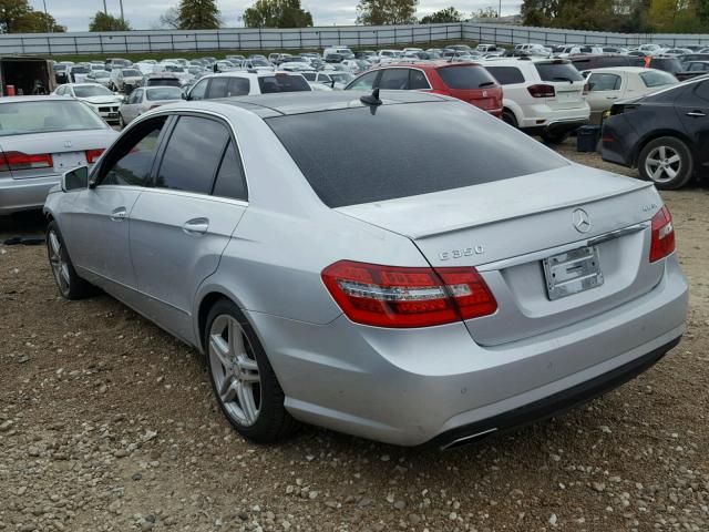 WDDHF8HB7BA363467 - 2011 MERCEDES-BENZ E 350 4MAT SILVER photo 3