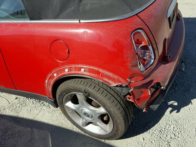 WMWRF33575TF62952 - 2005 MINI COOPER RED photo 9