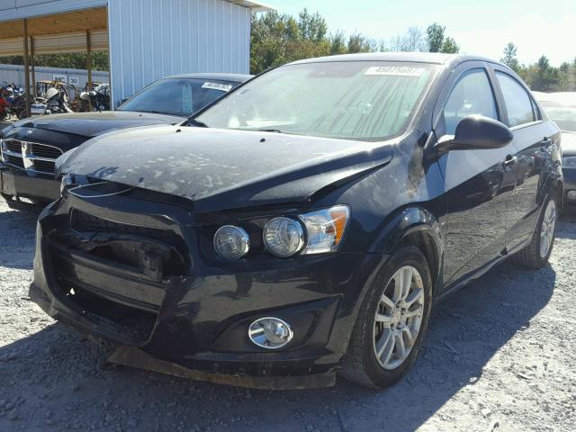 1G1JC5SH6F4127129 - 2015 CHEVROLET SONIC LT BLACK photo 2