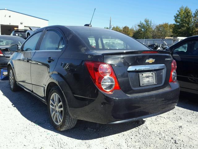 1G1JC5SH6F4127129 - 2015 CHEVROLET SONIC LT BLACK photo 3