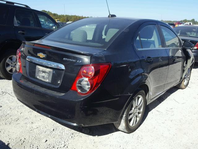 1G1JC5SH6F4127129 - 2015 CHEVROLET SONIC LT BLACK photo 4