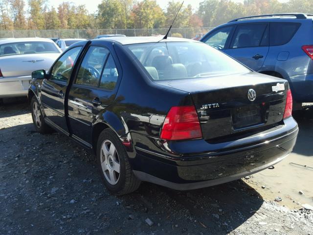 3VWSK69M01M104317 - 2001 VOLKSWAGEN JETTA GLS BLACK photo 3