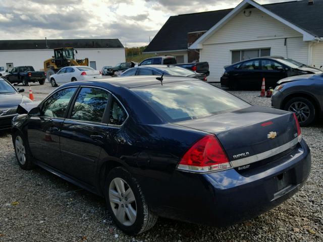 2G1WA5EK3A1195878 - 2010 CHEVROLET IMPALA LS BLUE photo 3