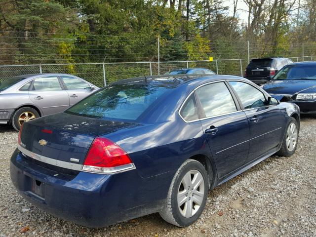 2G1WA5EK3A1195878 - 2010 CHEVROLET IMPALA LS BLUE photo 4
