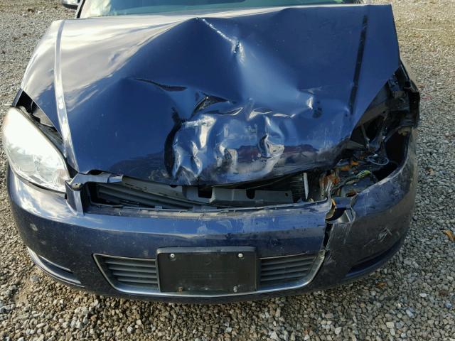 2G1WA5EK3A1195878 - 2010 CHEVROLET IMPALA LS BLUE photo 7