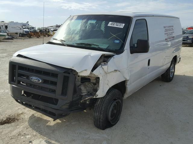 1FTNE24W78DA66258 - 2008 FORD ECONOLINE WHITE photo 2