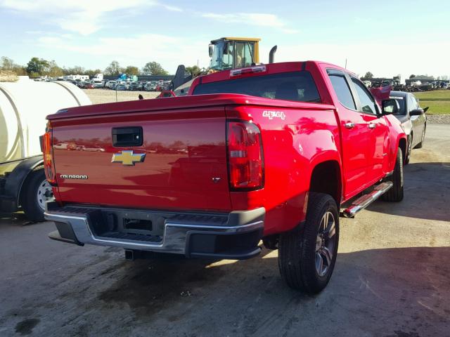 1GCGTBE31F1256106 - 2015 CHEVROLET COLORADO L RED photo 4