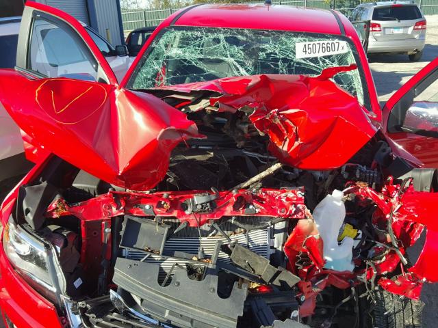 1GCGTBE31F1256106 - 2015 CHEVROLET COLORADO L RED photo 7