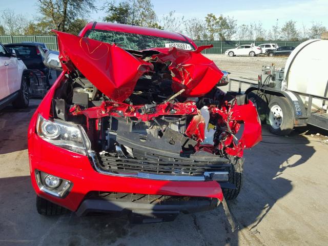 1GCGTBE31F1256106 - 2015 CHEVROLET COLORADO L RED photo 9