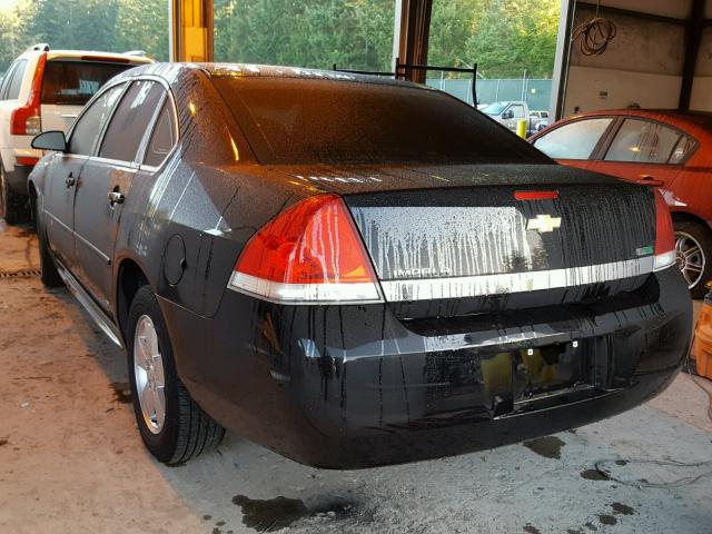 2G1WF5EK2B1242157 - 2011 CHEVROLET IMPALA LS BLACK photo 3