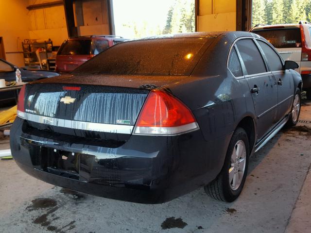 2G1WF5EK2B1242157 - 2011 CHEVROLET IMPALA LS BLACK photo 4
