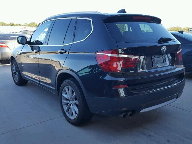 5UXWX5C5XBL700232 - 2011 BMW X3 XDRIVE2 BLACK photo 3