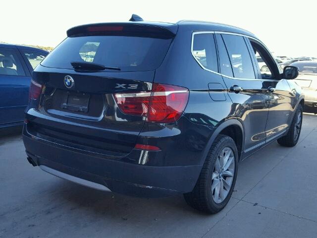 5UXWX5C5XBL700232 - 2011 BMW X3 XDRIVE2 BLACK photo 4