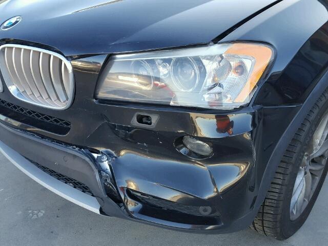 5UXWX5C5XBL700232 - 2011 BMW X3 XDRIVE2 BLACK photo 9