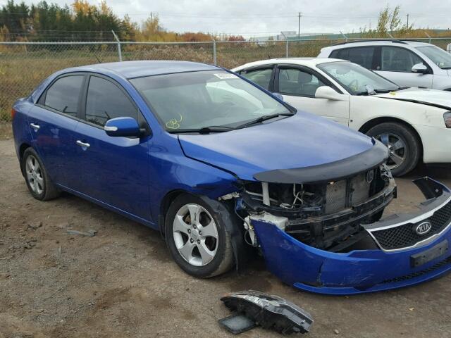 KNAFU4A26A5305669 - 2010 KIA FORTE EX BLUE photo 1